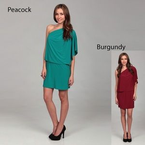 Green one shoulder dress